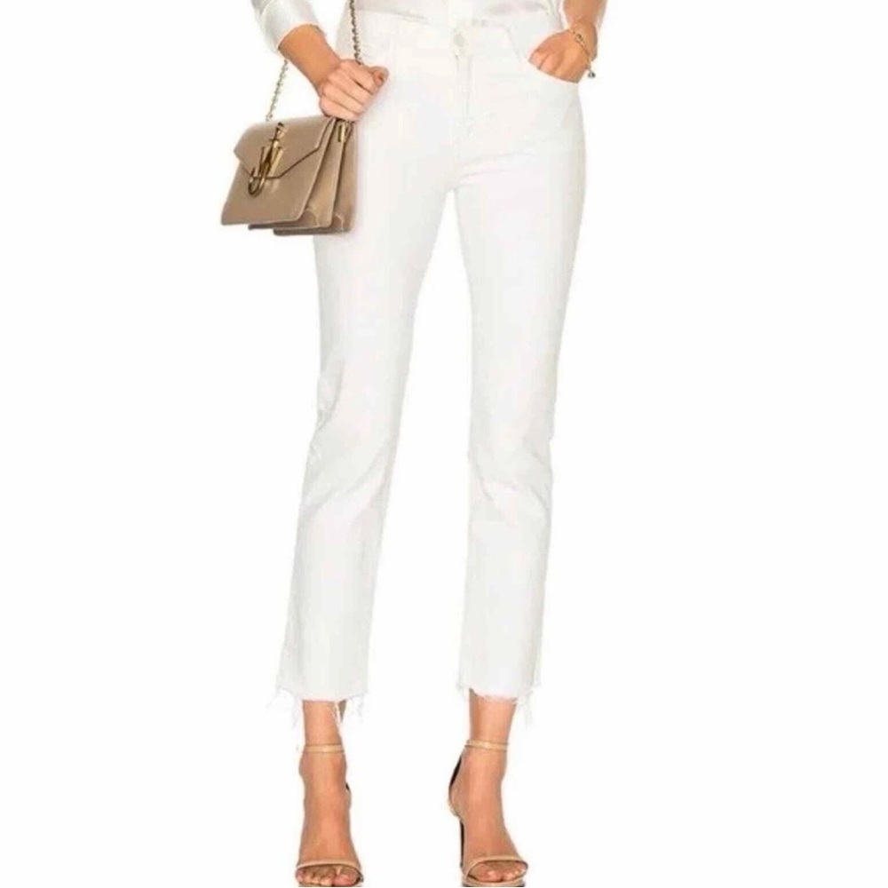 MOTHER Denim The Rascal Ankle Snippet Skinny Jeans Size 26   Whipping the Cream